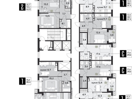 Продается 3-комнатная квартира ЖК Парк Победы 2, литера 28, 85.1 м², 12765000 рублей