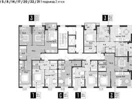 Продается 2-комнатная квартира ЖК Парк Победы 2, литера 31, 62.7 м², 9994380 рублей