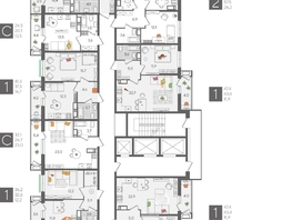 Продается 2-комнатная квартира ЖК Рекорд 2, литера 5, 68.7 м², 13719390 рублей