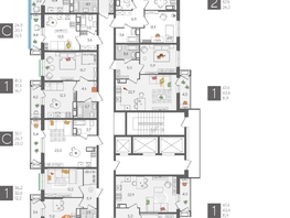 Продается 2-комнатная квартира ЖК Рекорд 2, литера 5, 68.7  м², 13753740 рублей