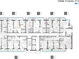 Продается 3-комнатная квартира ЖК Рекорд 2, литера 1, 100.8  м², 19363680 рублей