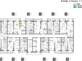 Продается 2-комнатная квартира ЖК Рекорд 2, литера 2, 64.2 м², 13559040 рублей