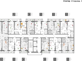 Продается 1-комнатная квартира ЖК Рекорд 2, литера 2, 42  м², 8803200 рублей