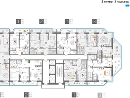 Продается 2-комнатная квартира ЖК Рекорд 2, литера 2, 71.9 м², 14703551 рублей