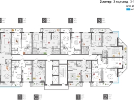Продается 3-комнатная квартира ЖК Рекорд 2, литера 2, 101.5  м², 18889150 рублей