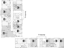 Продается 2-комнатная квартира ЖК Самолет, литера 57, 61  м², 9723400 рублей