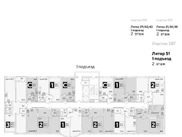 Продается 2-комнатная квартира ЖК Самолет, литера 51, 56.9  м², 9012960 рублей