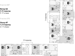 Продается 2-комнатная квартира ЖК Самолет, литера 52, 61.4  м², 9817860 рублей