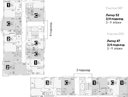 Продается 2-комнатная квартира ЖК Самолет, литера 52, 59.3  м², 9968330 рублей
