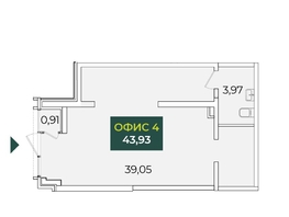 Продается Помещение Кирилла Россинского ул, 43.93 м², 10982500 рублей
