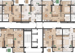 Продается 1-комнатная квартира ЖК Мята, 33.8 м², 6624800 рублей