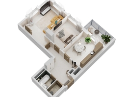 Продается 2-комнатная квартира ЖК Золотой Берег, литер 5, 58.55 м², 11710000 рублей