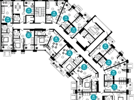 Продается 2-комнатная квартира АО Нескучный сад, корпус 1, 42.5 м², 37905750 рублей