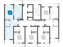 Продается 2-комнатная квартира ЖК Облака-2, блок секция 4-8, 56.8  м&sup2;, 10151694 рублей