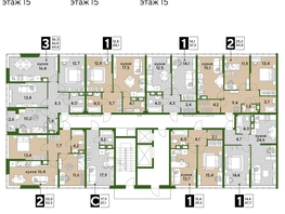 Продается 3-комнатная квартира ЖК DOGMA PARK (Догма парк), литера 2, 68.5 м², 9685900 рублей