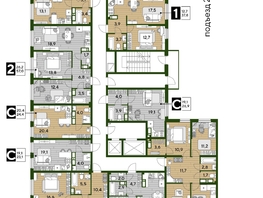 Продается 2-комнатная квартира ЖК DOGMA PARK (Догма парк), литера 22, 66.1  м², 8661744 рублей