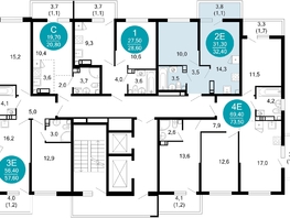 Продается 1-комнатная квартира ЖК Лестория, дом 5, 32.4 м², 14443920 рублей