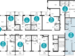 Продается 2-комнатная квартира ЖК Лестория, дом 5, 80.6 м², 30805320 рублей