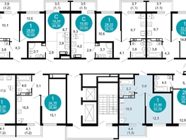 Продается 1-комнатная квартира ЖК Лестория, дом 6, 33.2 м², 14661120 рублей