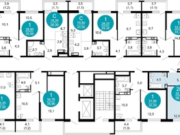 Продается 1-комнатная квартира ЖК Лестория, дом 6, 38.4 м², 16995840 рублей
