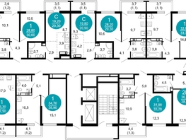 Продается 1-комнатная квартира ЖК Лестория, дом 6, 23.6 м², 11382280 рублей
