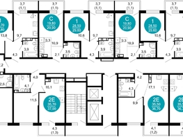 Продается 1-комнатная квартира ЖК Флора, 4 этап, 25.5  м&sup2;, 10706281 рублей