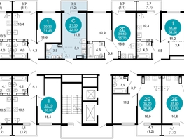 Продается 1-комнатная квартира ЖК Лестория, дом 2, 22.5  м², 13198500 рублей