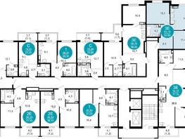 Продается 2-комнатная квартира ЖК Лестория, дом 3, 54.6  м², 21747180 рублей