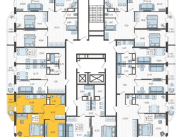 Продается 2-комнатная квартира ЖК Зеленодар, литера 6, 62.5 м², 7722600 рублей