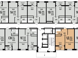 Продается 1-комнатная квартира ЖК Славянка, литера 10, 37.7 м², 4296481 рублей