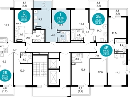 Продается 1-комнатная квартира ЖК Лестория, дом 5, 28.6 м², 12992980 рублей