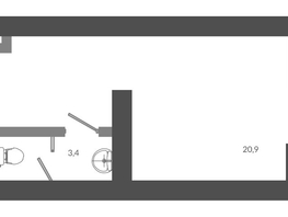 Продается Универ. помещ ЖК Флора, 1 этап литера 6, 24.5  м&sup2;, 11529700 рублей