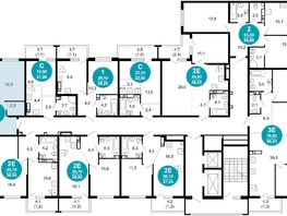 Продается 2-комнатная квартира ЖК Лестория, дом 5, 61.4  м², 22889920 рублей
