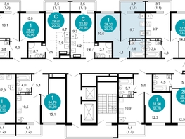 Продается 1-комнатная квартира ЖК Лестория, дом 6, 29.3  м², 14274960 рублей
