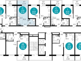 Продается 1-комнатная квартира ЖК Флора, 4 этап, 20.9  м², 10065230 рублей