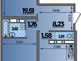 Продается 2-комнатная квартира ЖК Город у моря, литера 8, 67.09  м², 10103754 рублей