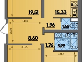 Продается 3-комнатная квартира ЖК Город у моря, литера 19, 87.35 м², 11469055 рублей