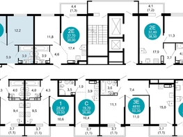 Продается 2-комнатная квартира ЖК Лестория, дом 1, 51.5 м², 29959500 рублей
