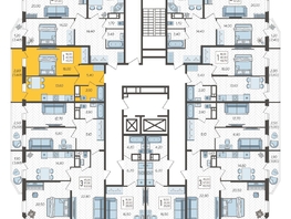 Продается 1-комнатная квартира ЖК Зеленодар, литера 7, 43.7 м², 6350400 рублей