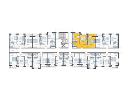 Продается 2-комнатная квартира ЖК Смородина, литера 12, 50.5 м², 6898300 рублей