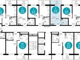 Продается 1-комнатная квартира ЖК Флора, 4 этап, 20.9 м², 10210560 рублей