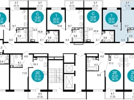 Продается 1-комнатная квартира ЖК Флора, 4 этап, 29.6 м², 12012980 рублей