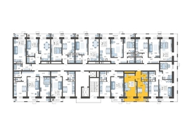 Продается 1-комнатная квартира ЖК Небо, литера 3, 41.6 м², 7262250 рублей