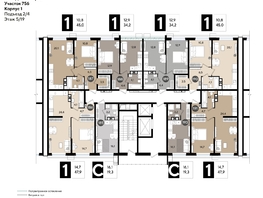 Продается 1-комнатная квартира ЖК DOGMA PARK (Догма парк), литера 13, 47.9  м², 7798120 рублей