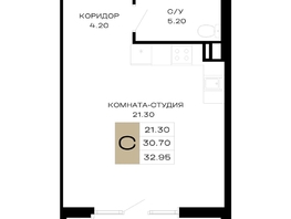 Продается ЖК Сердце, 32.95 м², 14662750 рублей
