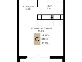 Продается Студия ЖК Сердце, 31.05  м², 13817250 рублей