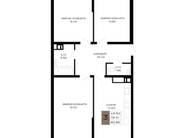 Продается 3-комнатная квартира ЖК Сердце, 82.6  м², 30562000 рублей