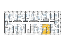 Продается 1-комнатная квартира ЖК Небо, литера 3, 41.6  м², 7448300 рублей