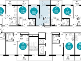 Продается 1-комнатная квартира ЖК Флора, 4 этап, 29.6 м², 10888180 рублей
