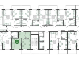 Продается 1-комнатная квартира ЖК Флора, 3 этап литера 5, 33.9 м², 13378300 рублей